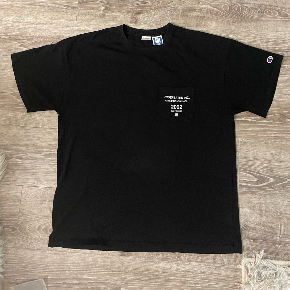 Undefeated x Champion Athletic Council Pocket T Shirt - Size M (oversized)
